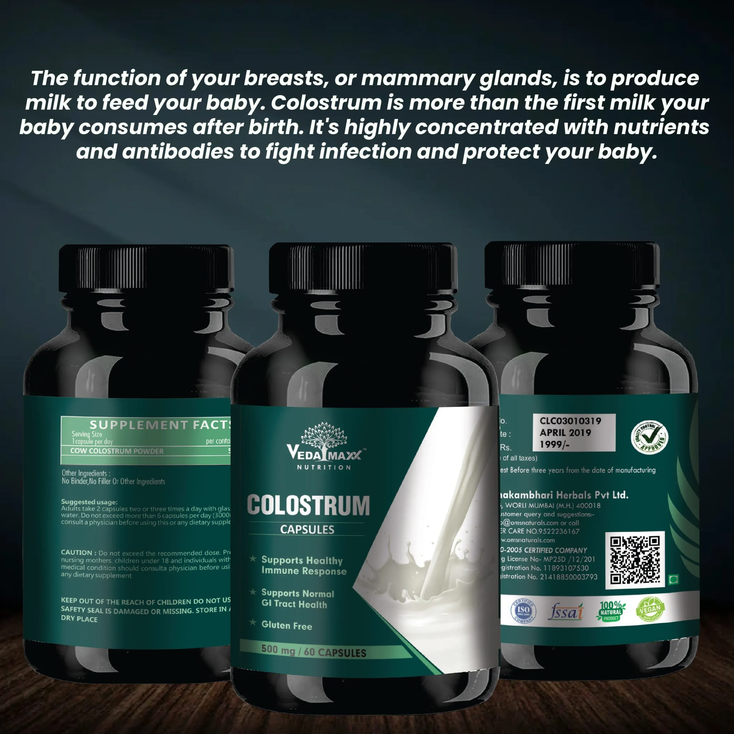 Vedamaxx Cow Colustrum Capsule - Image 4