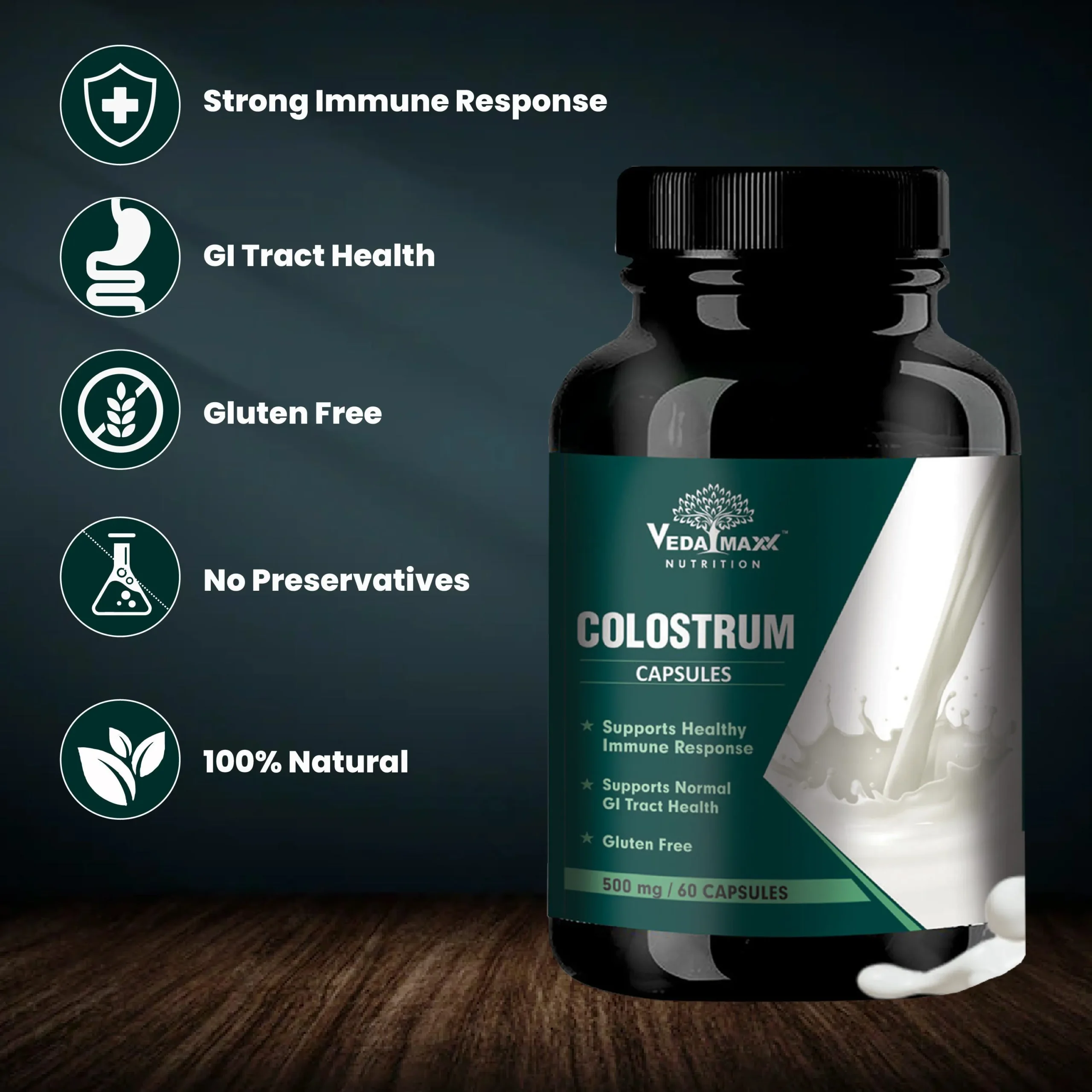 Vedamaxx Cow Colustrum Capsule - Image 3